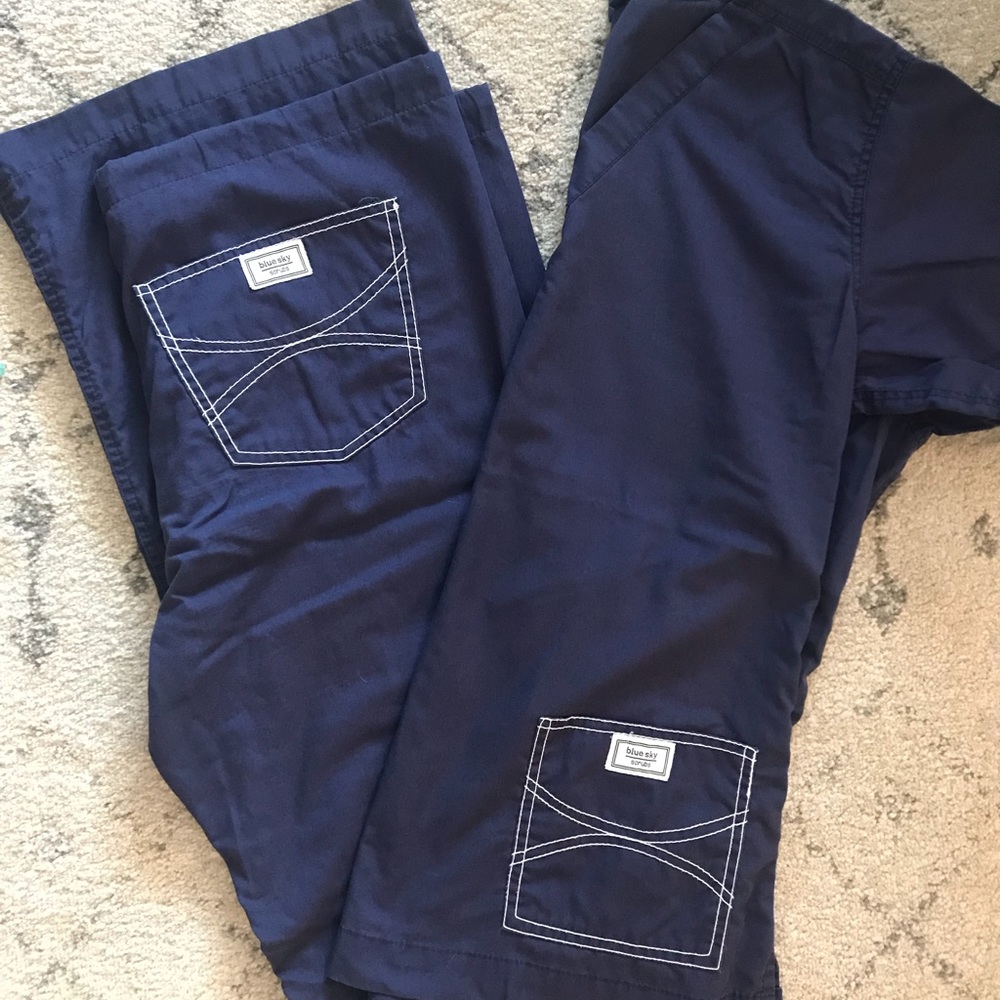 Blue Sky Scrubs Shelby Custom Pants & Top XS Tall